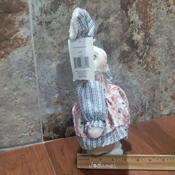 Create A Craft Stuffed Bunny Easter Rabbit Country Farm House 12" - Picture 9 of 14